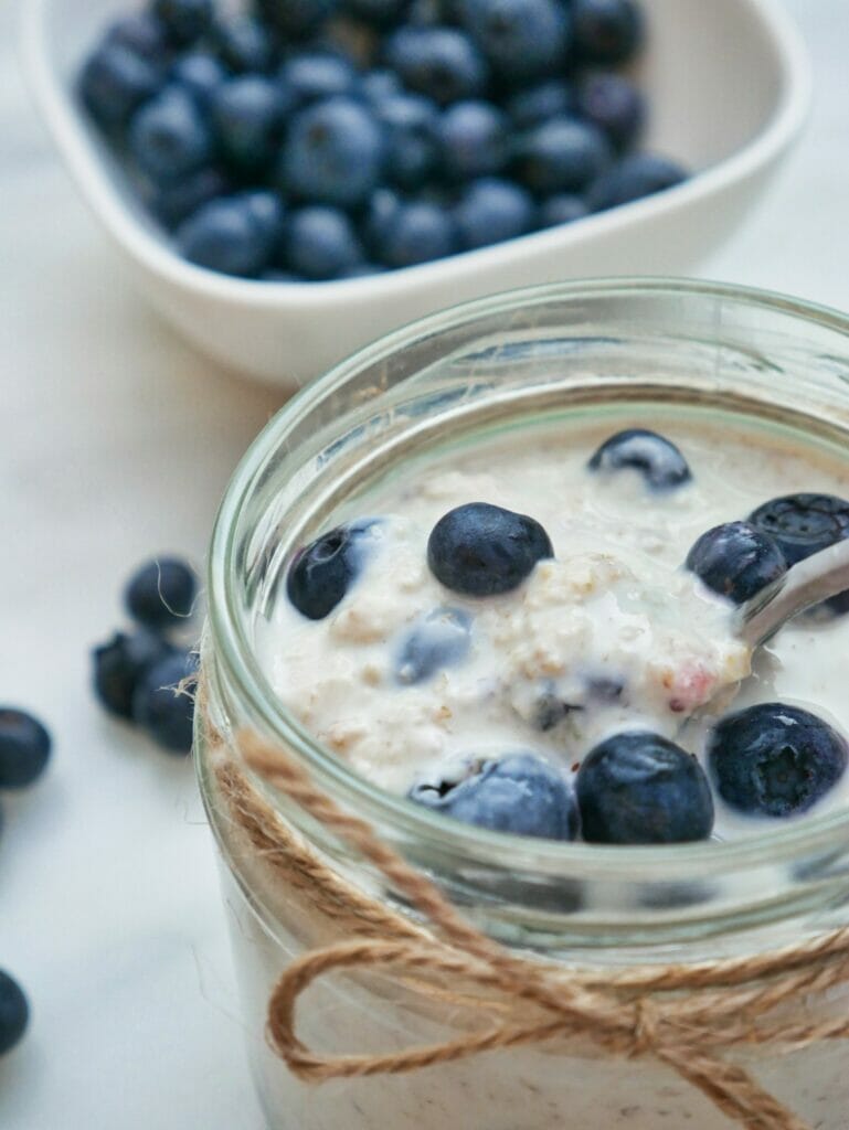 Best Ever Blueberry Overnight Oats - No Fuss Kitchen